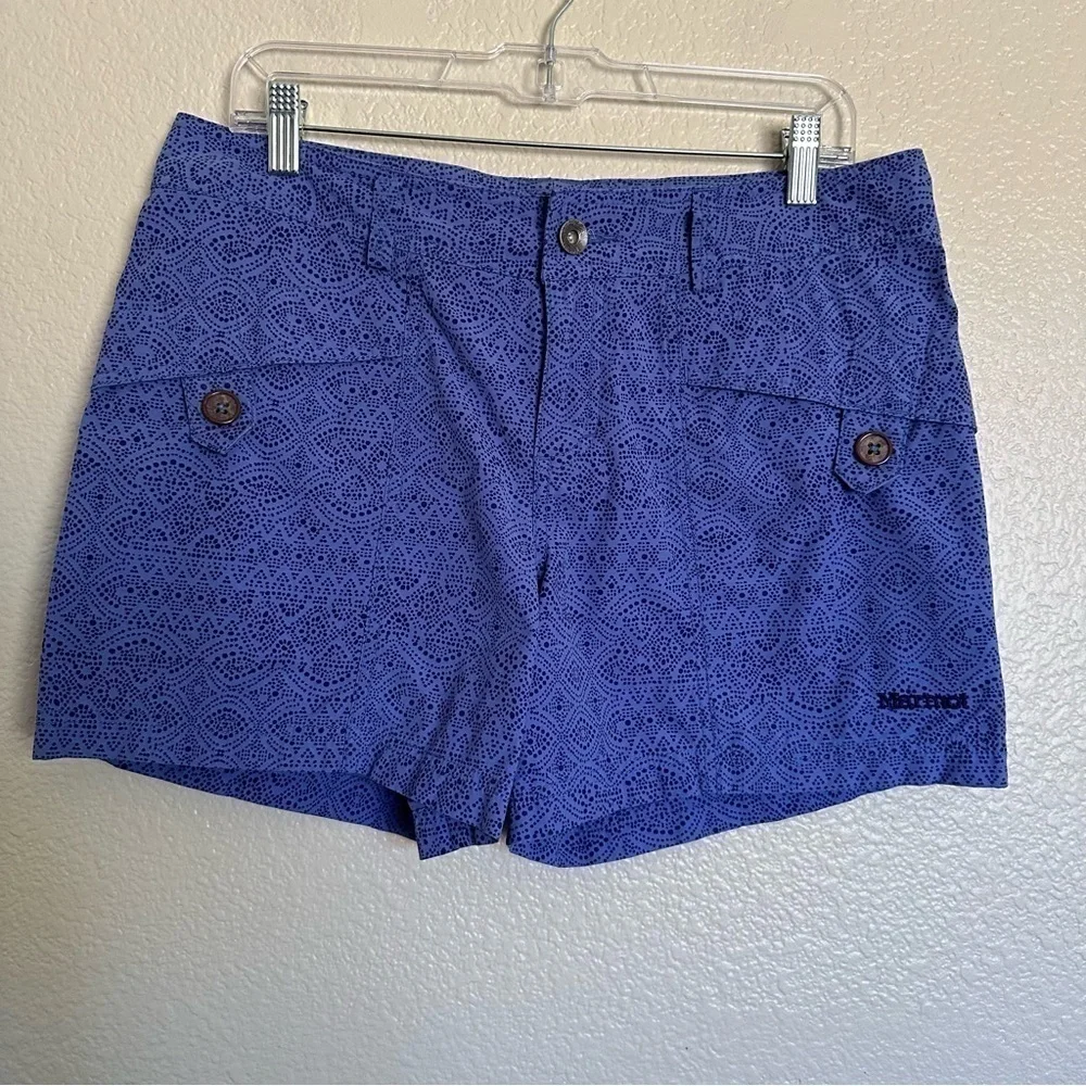 MARMOT Purple Floral Shorts Size 10